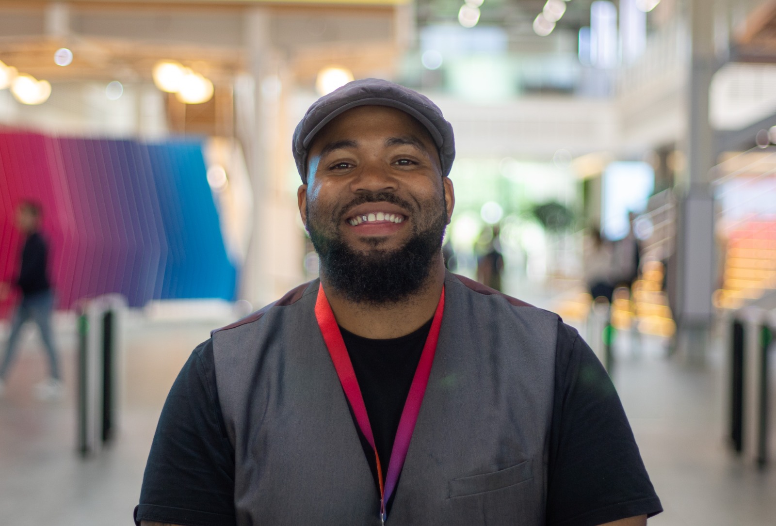 Man smiling at camera