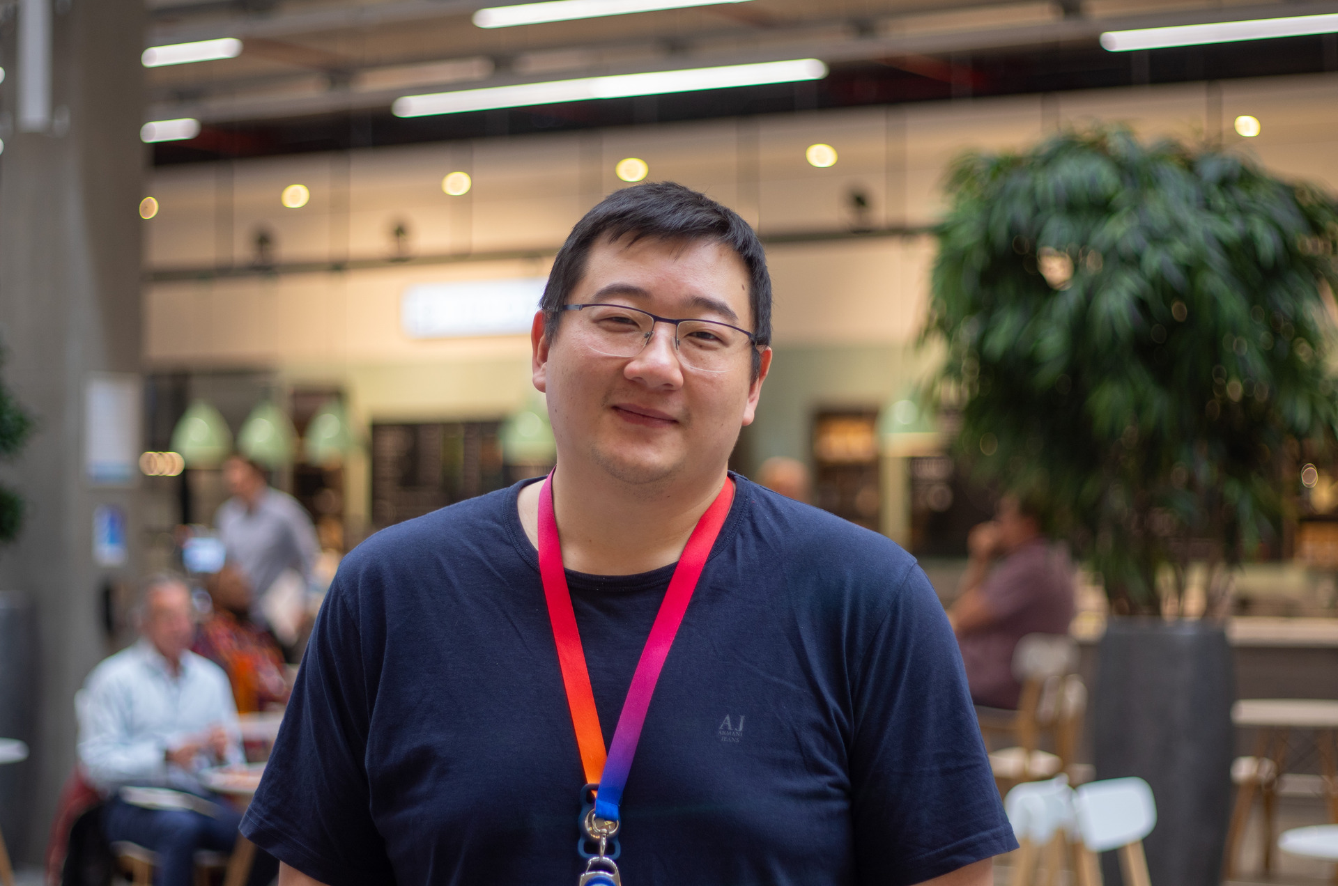 Man smiling at camera