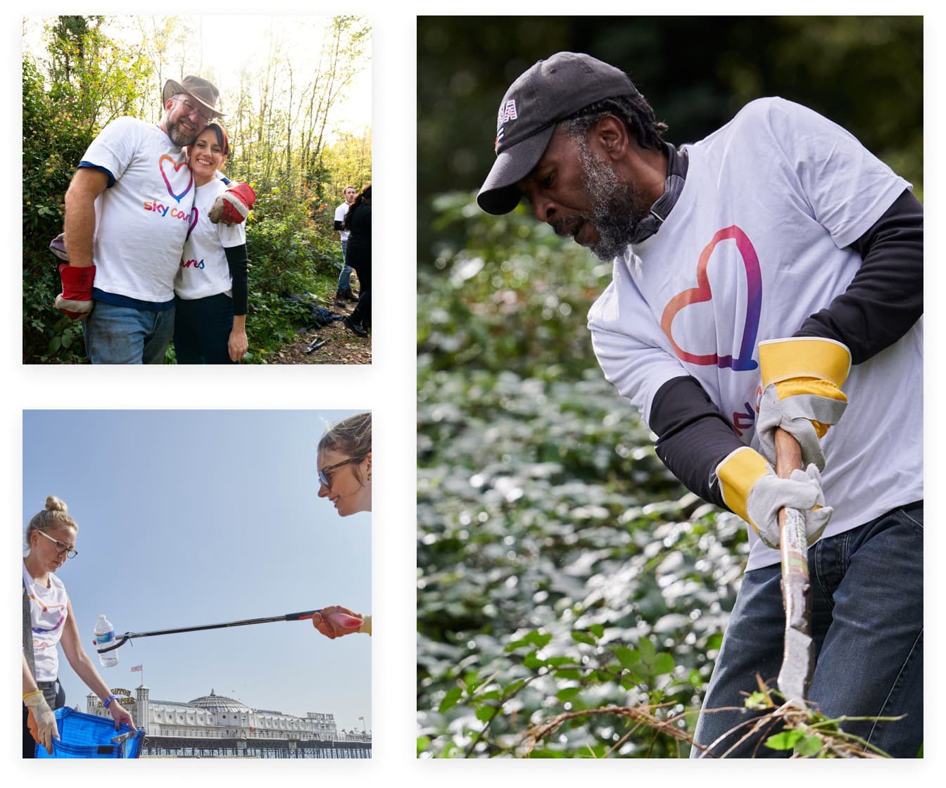 people doing work in the community