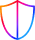 Gradient shield icon using the colours of Sky's logo.