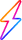 Gradient lightning icon using the colours of Sky's logo.