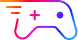 Gradient gaming console icon using the colours of Sky's logo.
