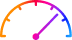 Speedometer gradient icon