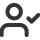 Person with checkmark icon representing eligibility