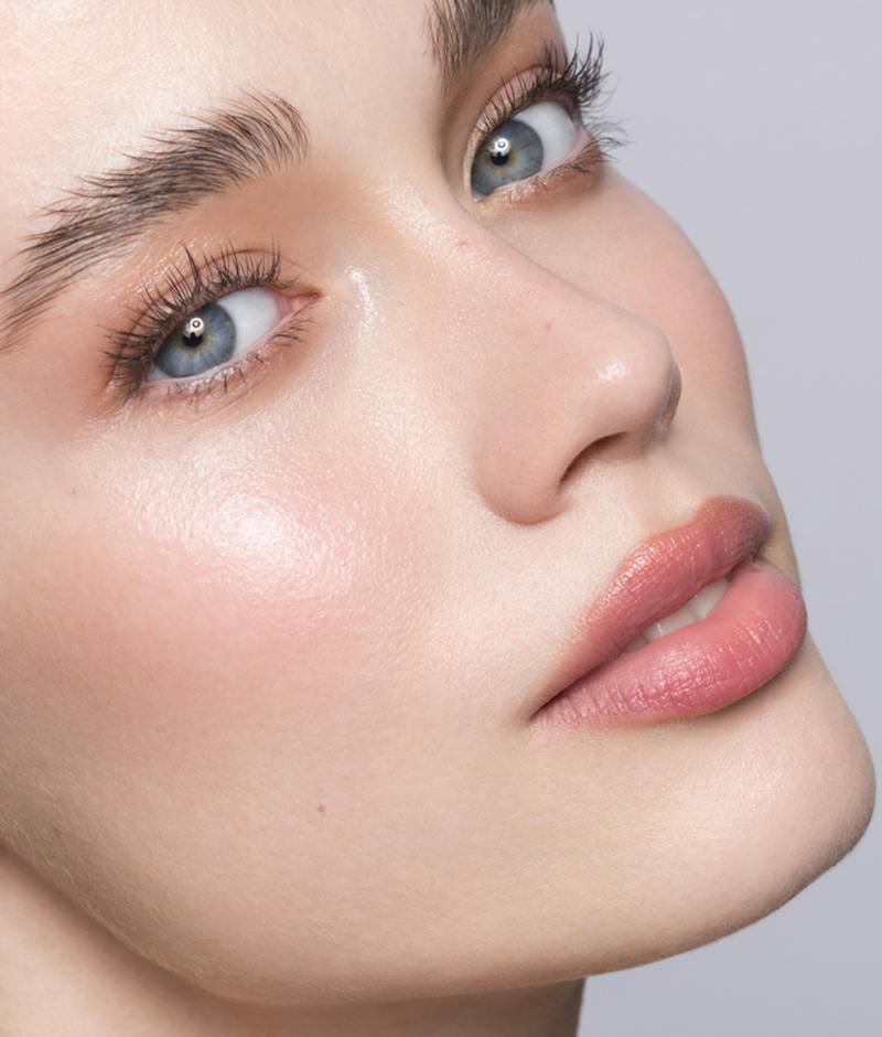 Woman close up with rhinoplasty