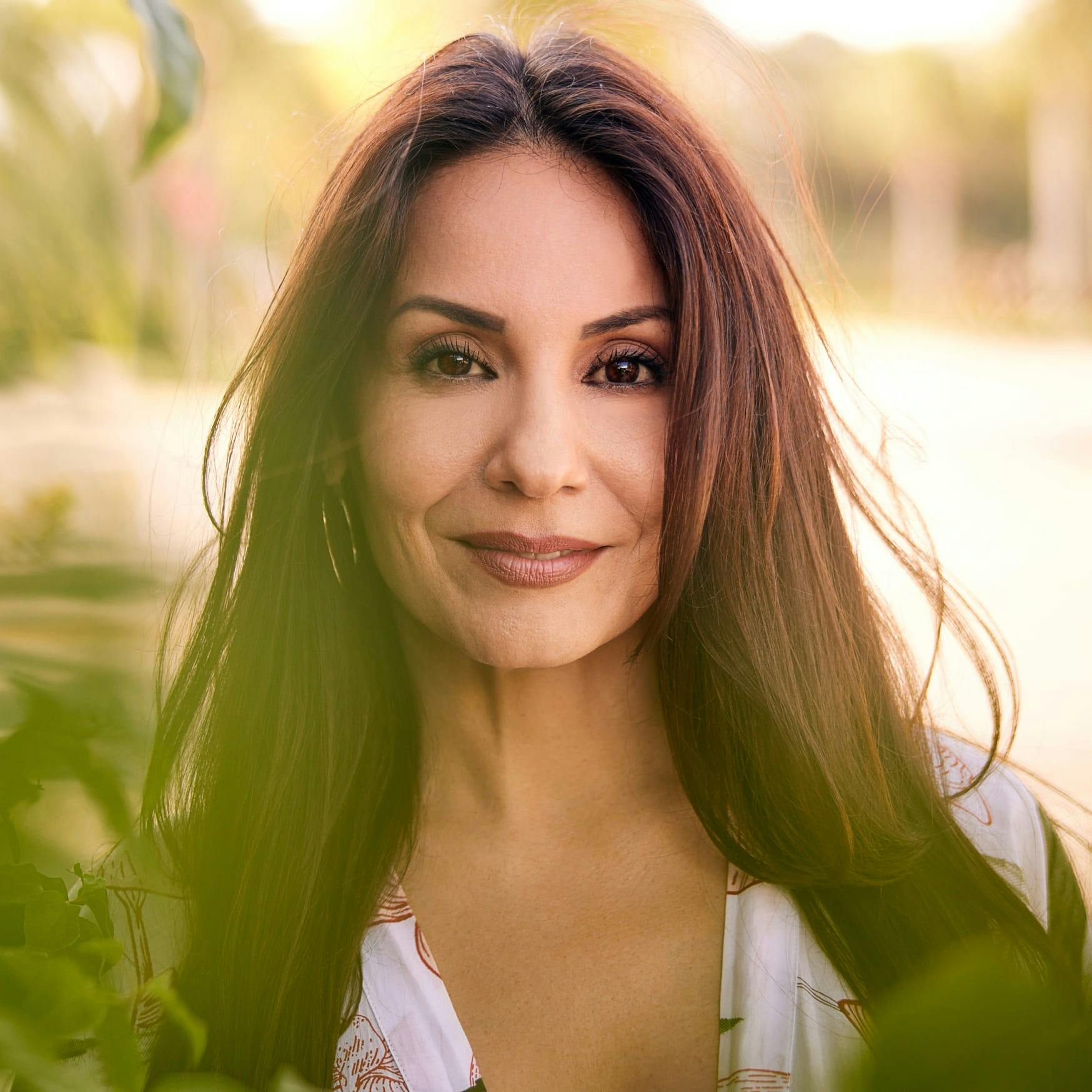 Woman smiling