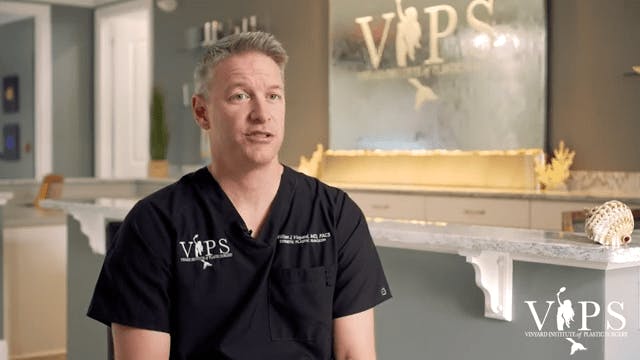 Dr. Vinyard in scrubs