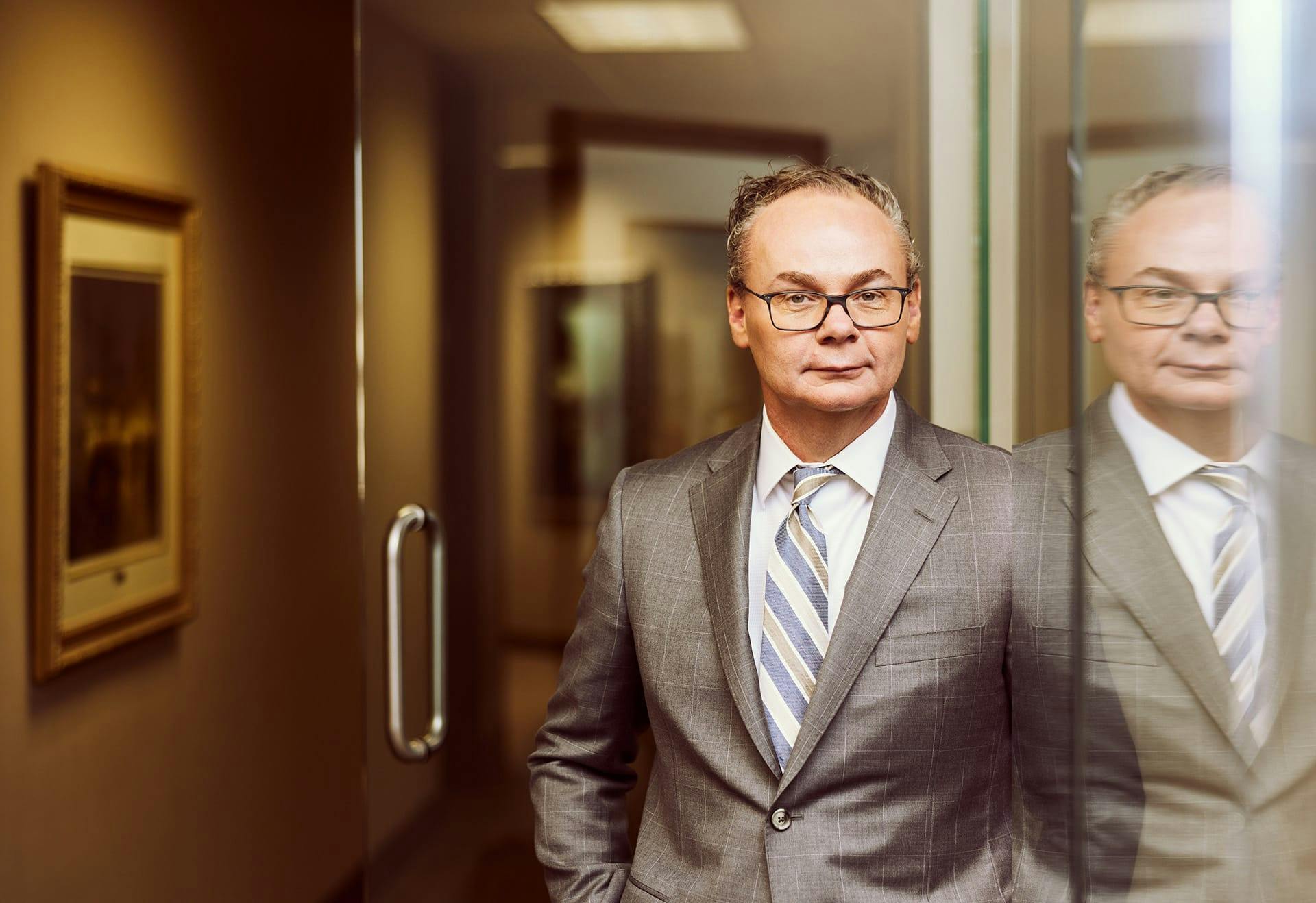 Jack Stipe standing in his office