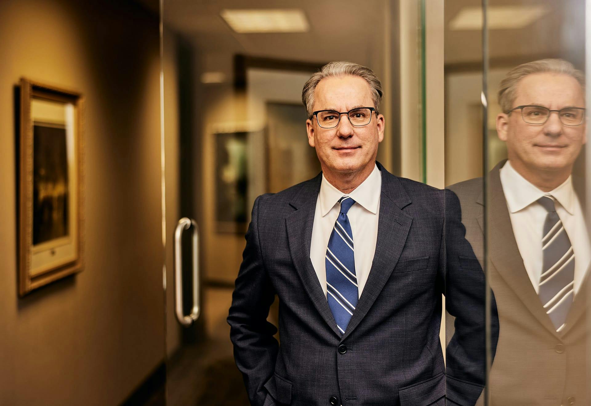 James Belote standing in office