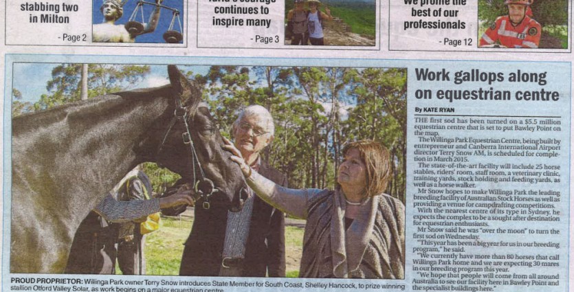 Work Commences on Equestrian Complex
