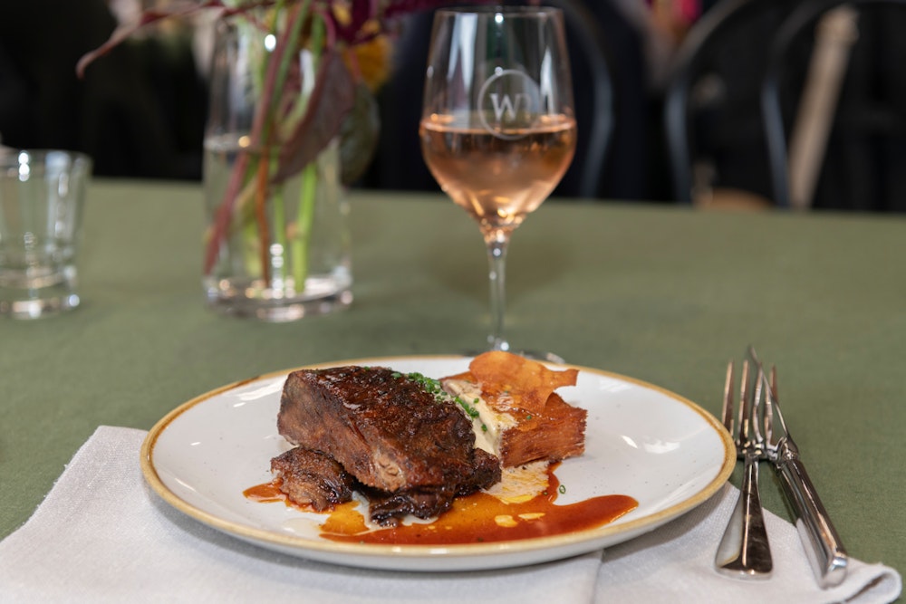 Image for Willinga Park Beef Short Rib, served with frites, uni, and avruga