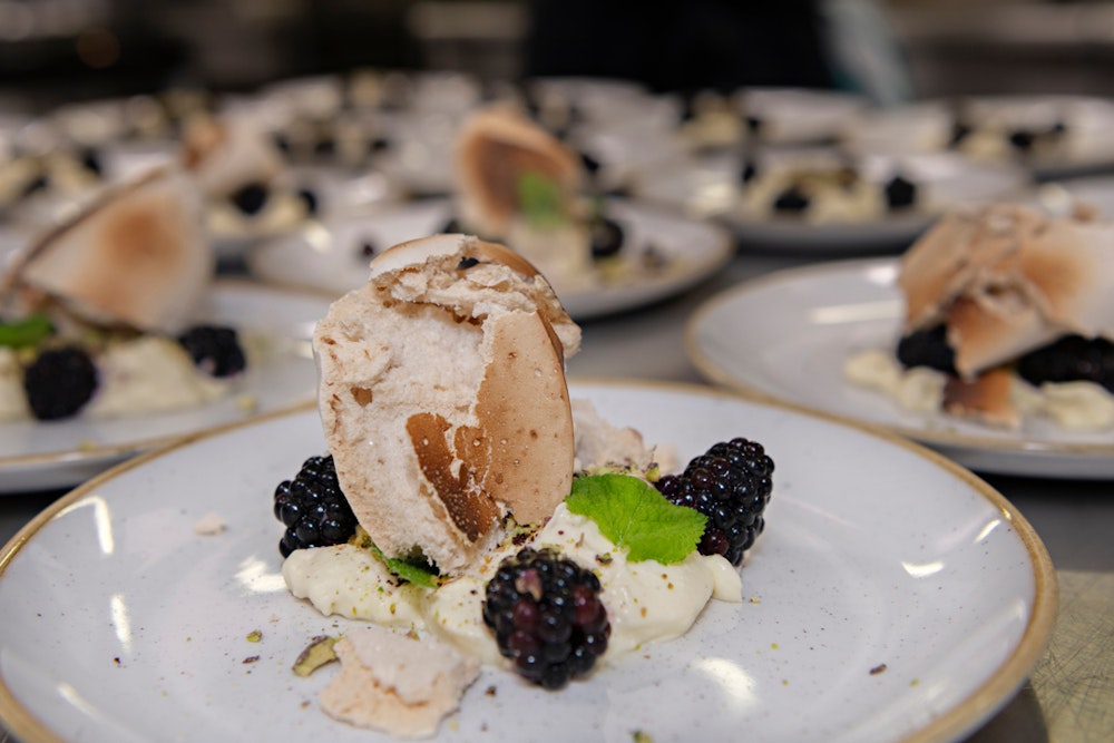 Image for Blackberry, pistachio, and burnt meringue