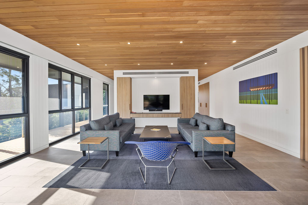 Shared Pavilion living space at Willinga Park