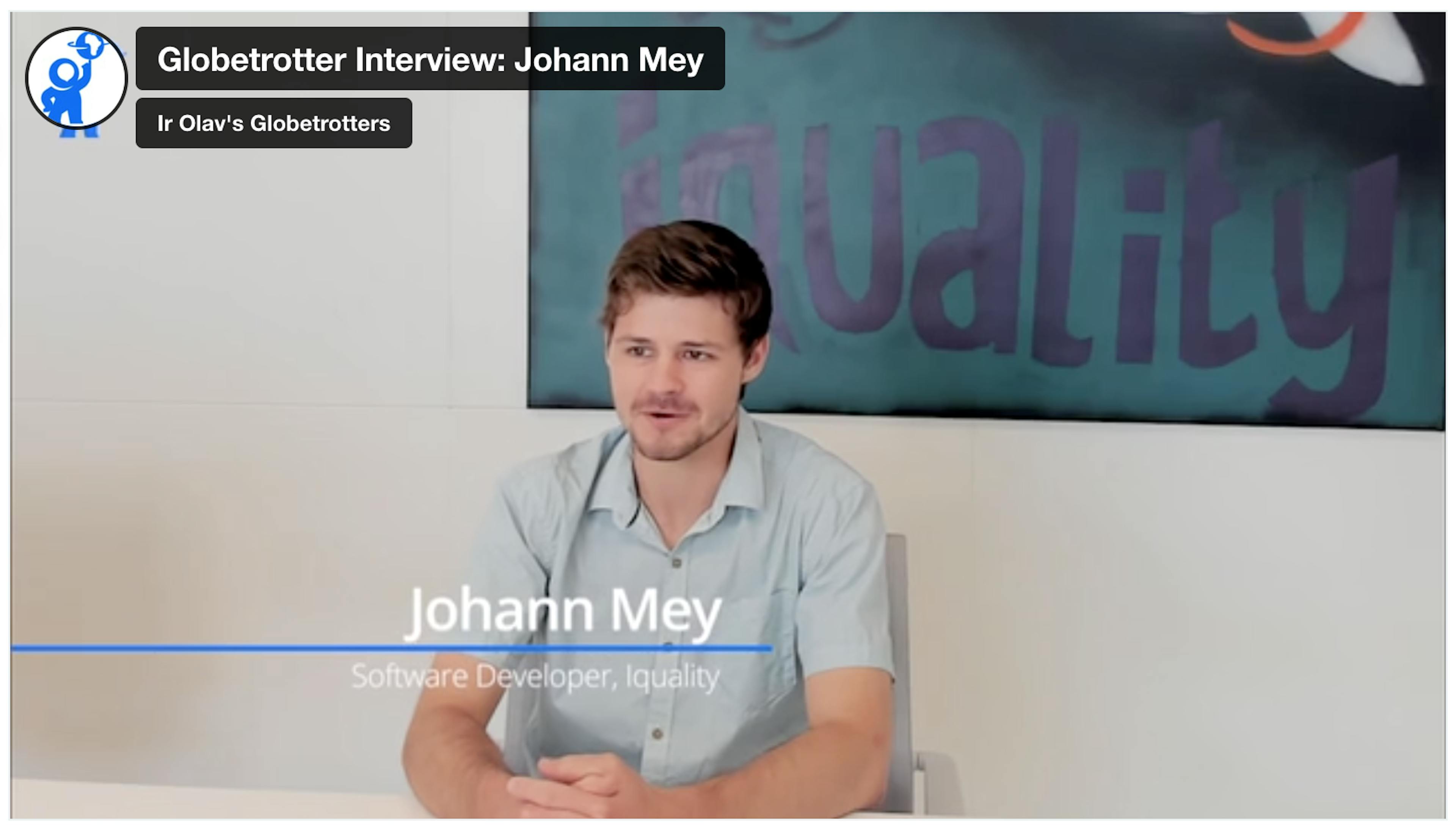 Globetrotter Interview: Johann Mey