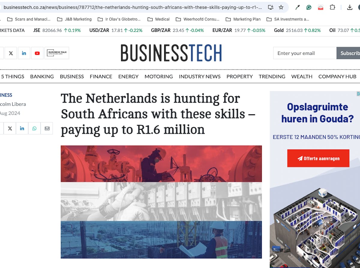 BusinessTech article