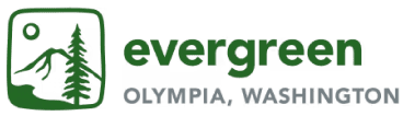 Evergreen Olympia WA brand and text image