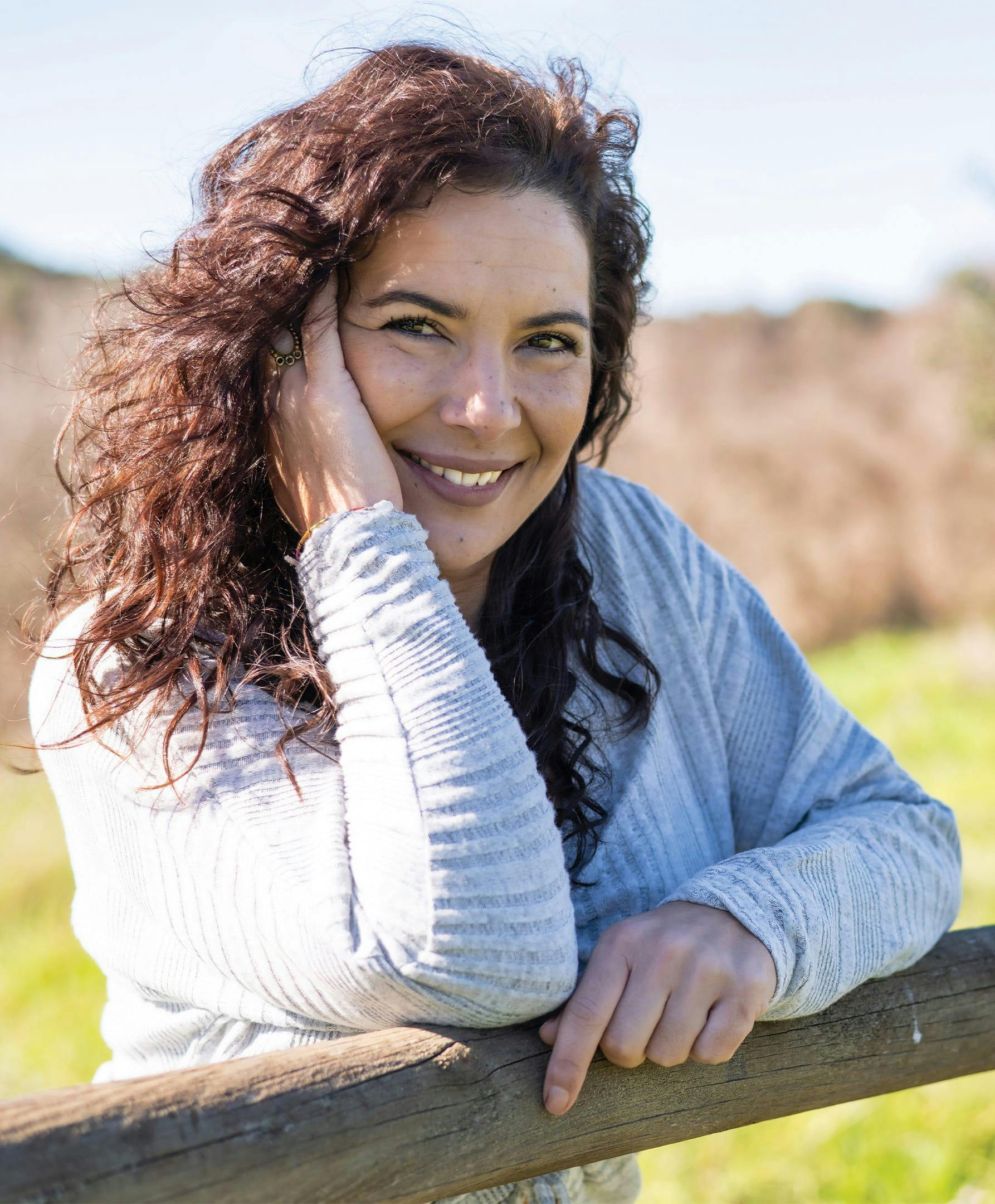 Brunette Woman with Beautiful Skin - Little to no Fine Lines & Wrinkle