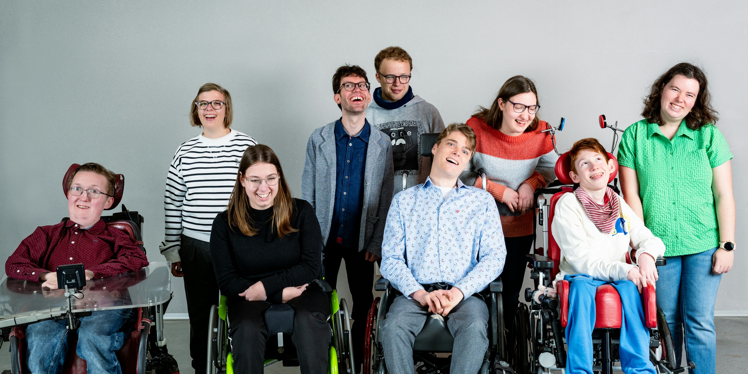 Groepsfoto van de jongeren