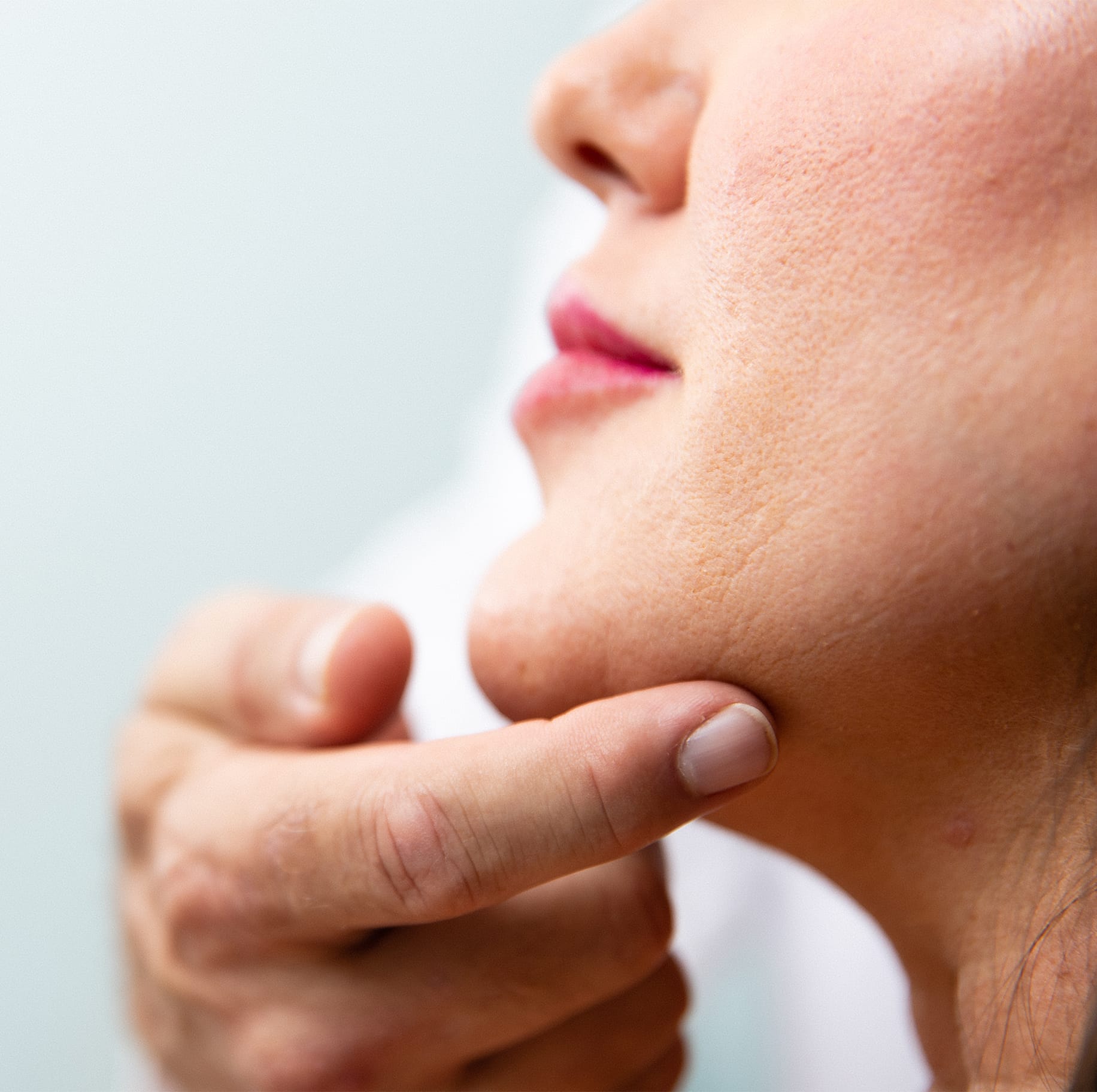 Womans chin