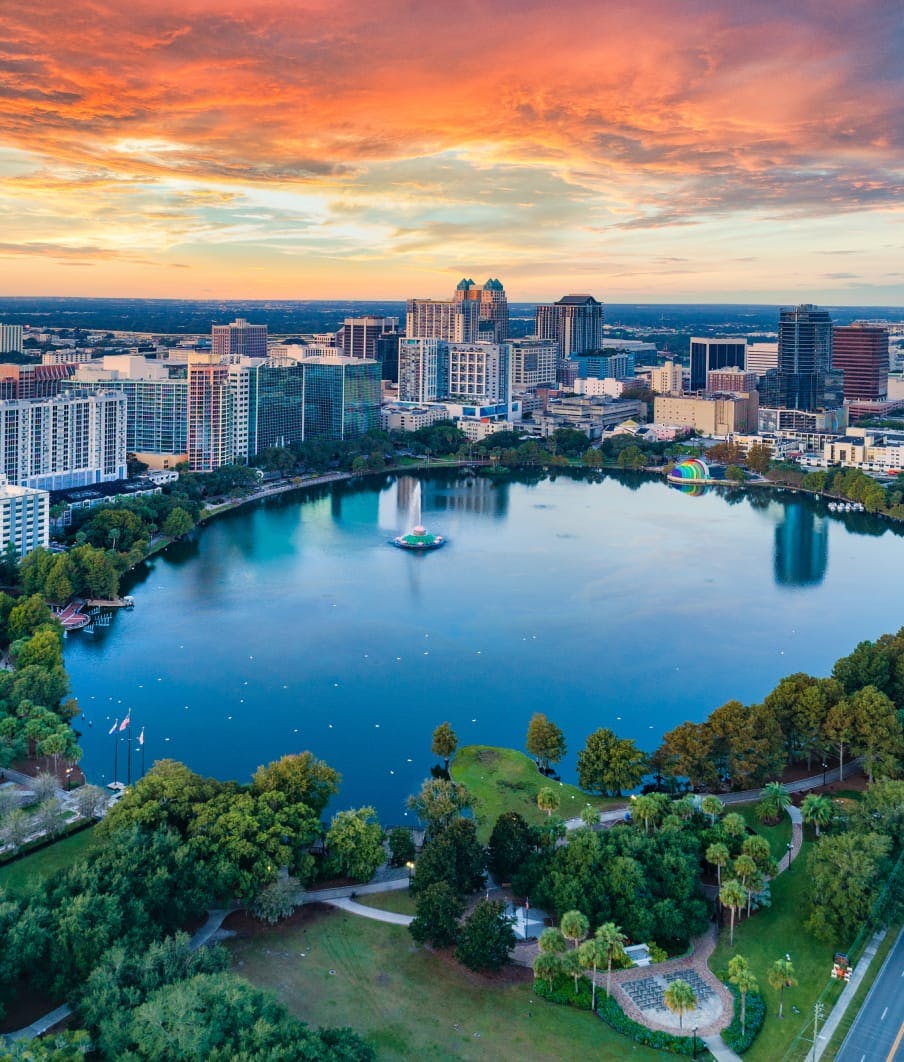 aerial view of florida