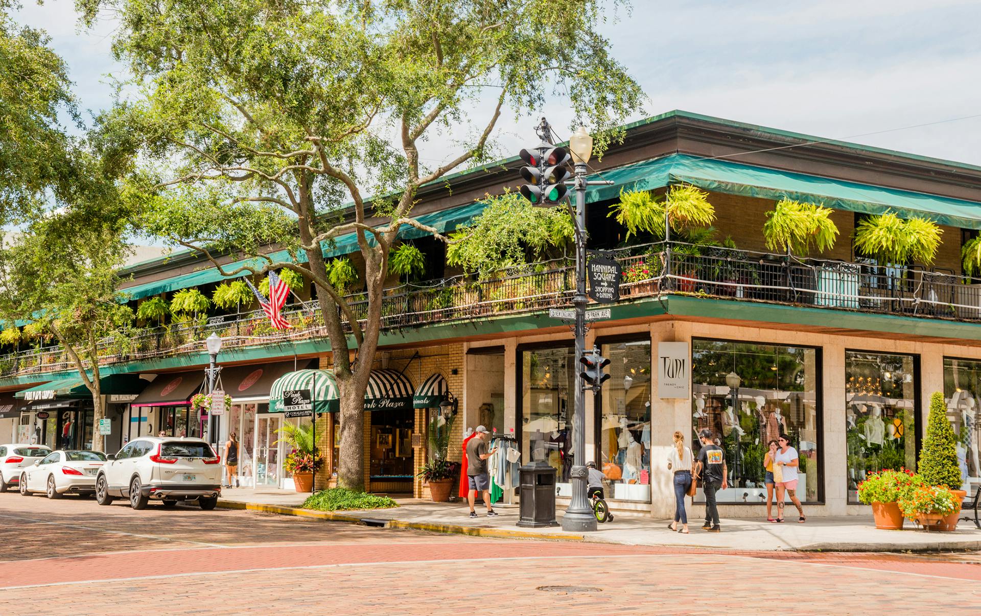 shopping center on street