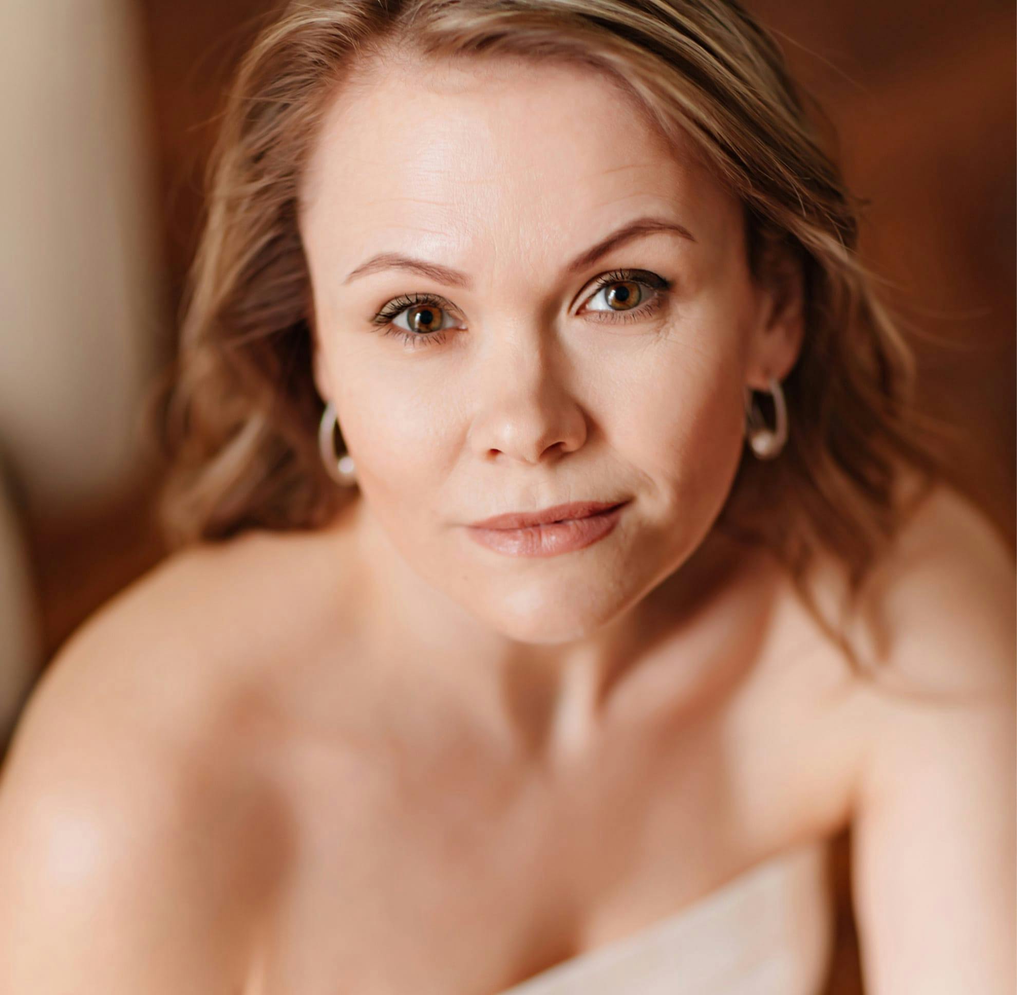 Close-up of a woman's face