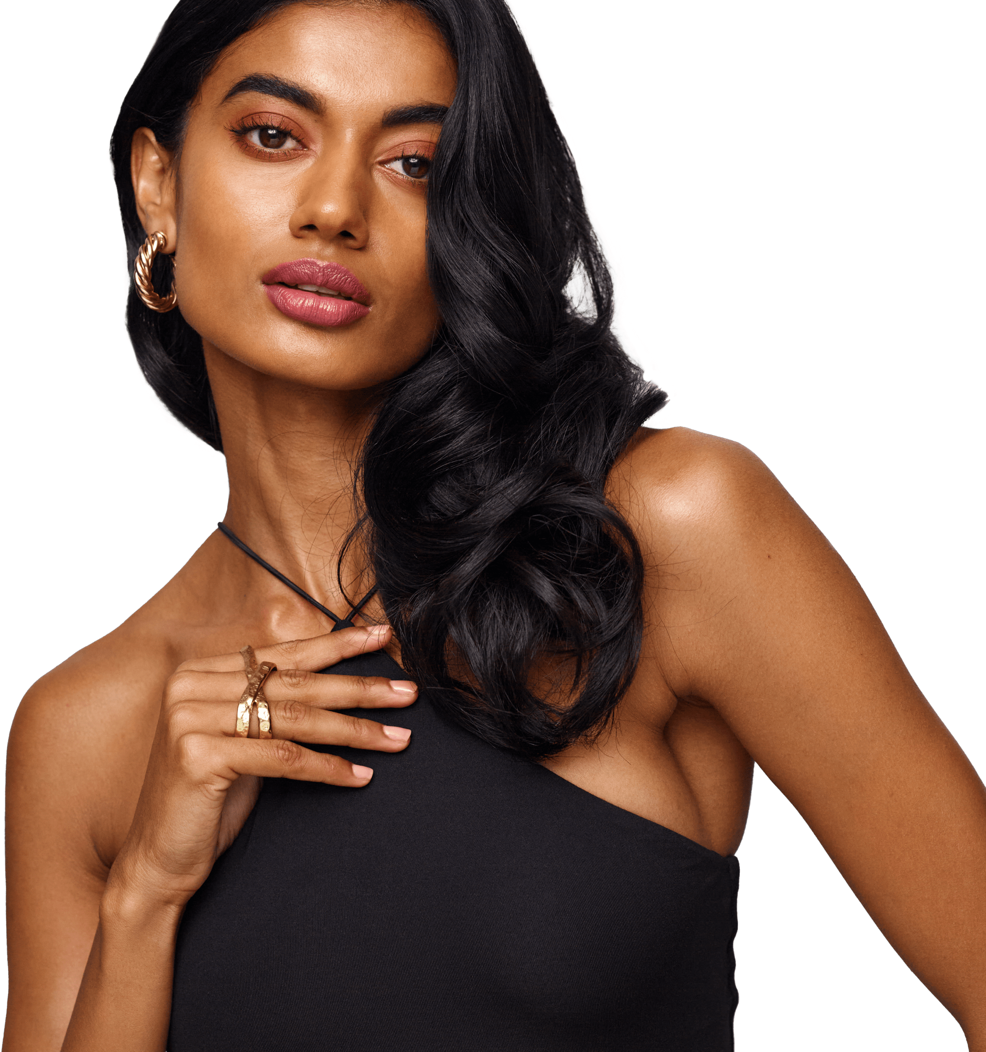 Woman with a dress on