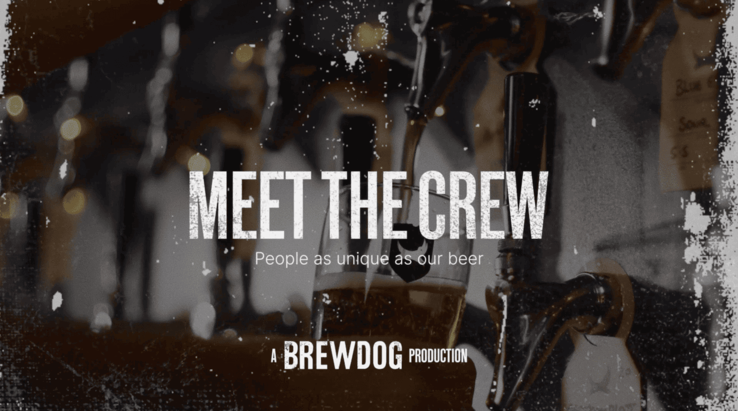 Holding image for the Brewdog film that says 'MEET THE CREW'