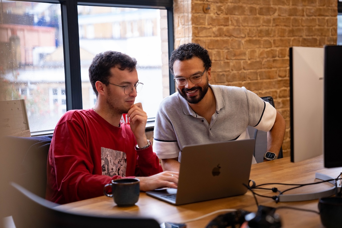 two guys in office