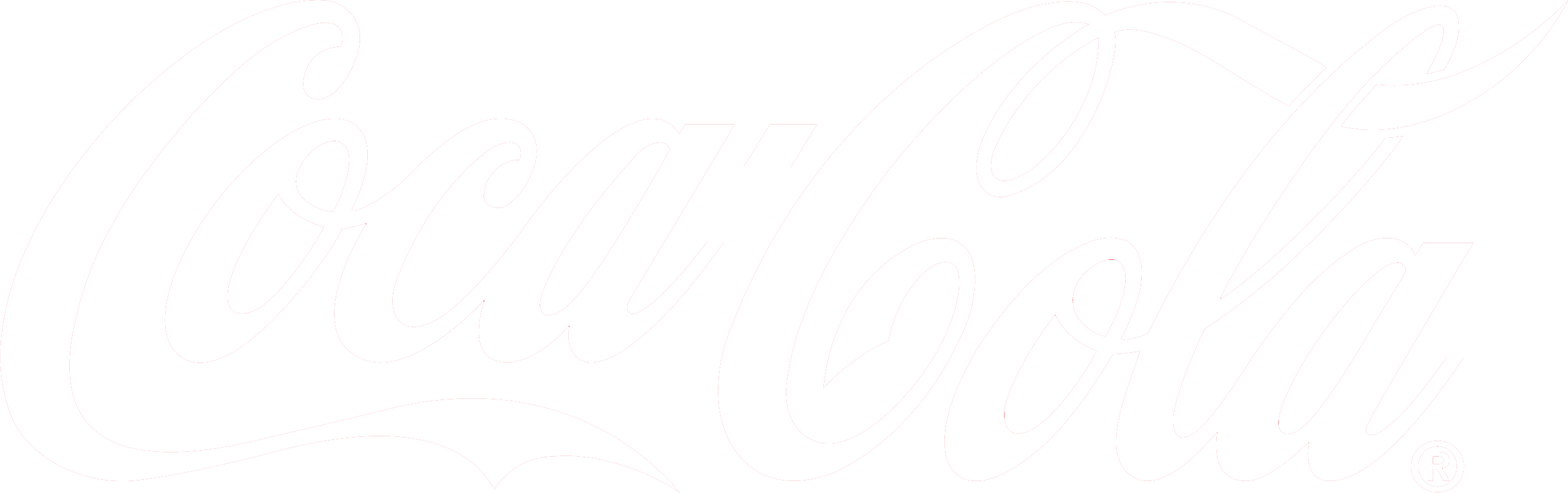 White Coca Cola logo