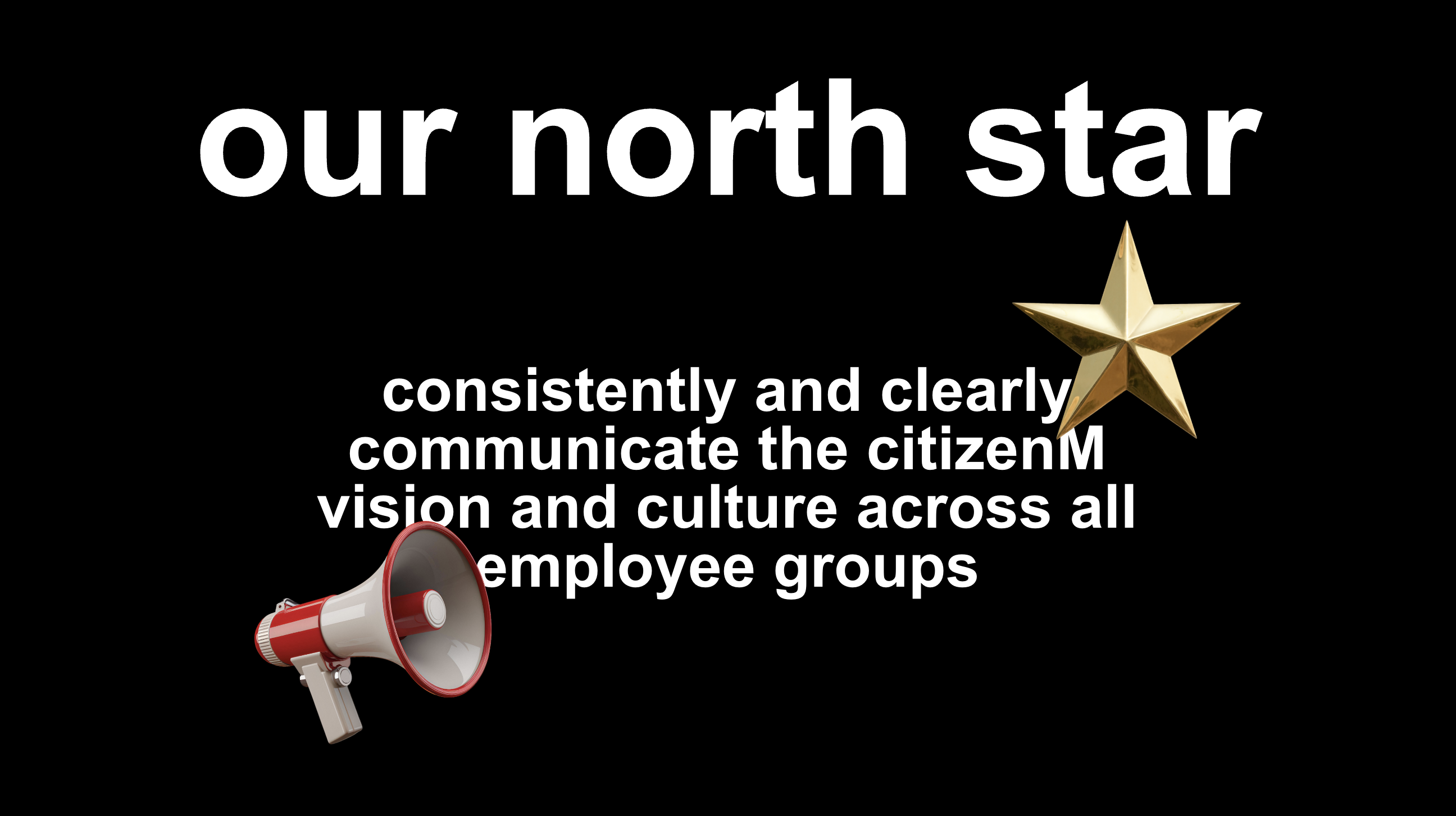 consistently and clearly communicate the citizenM vision and culture across all employee groups