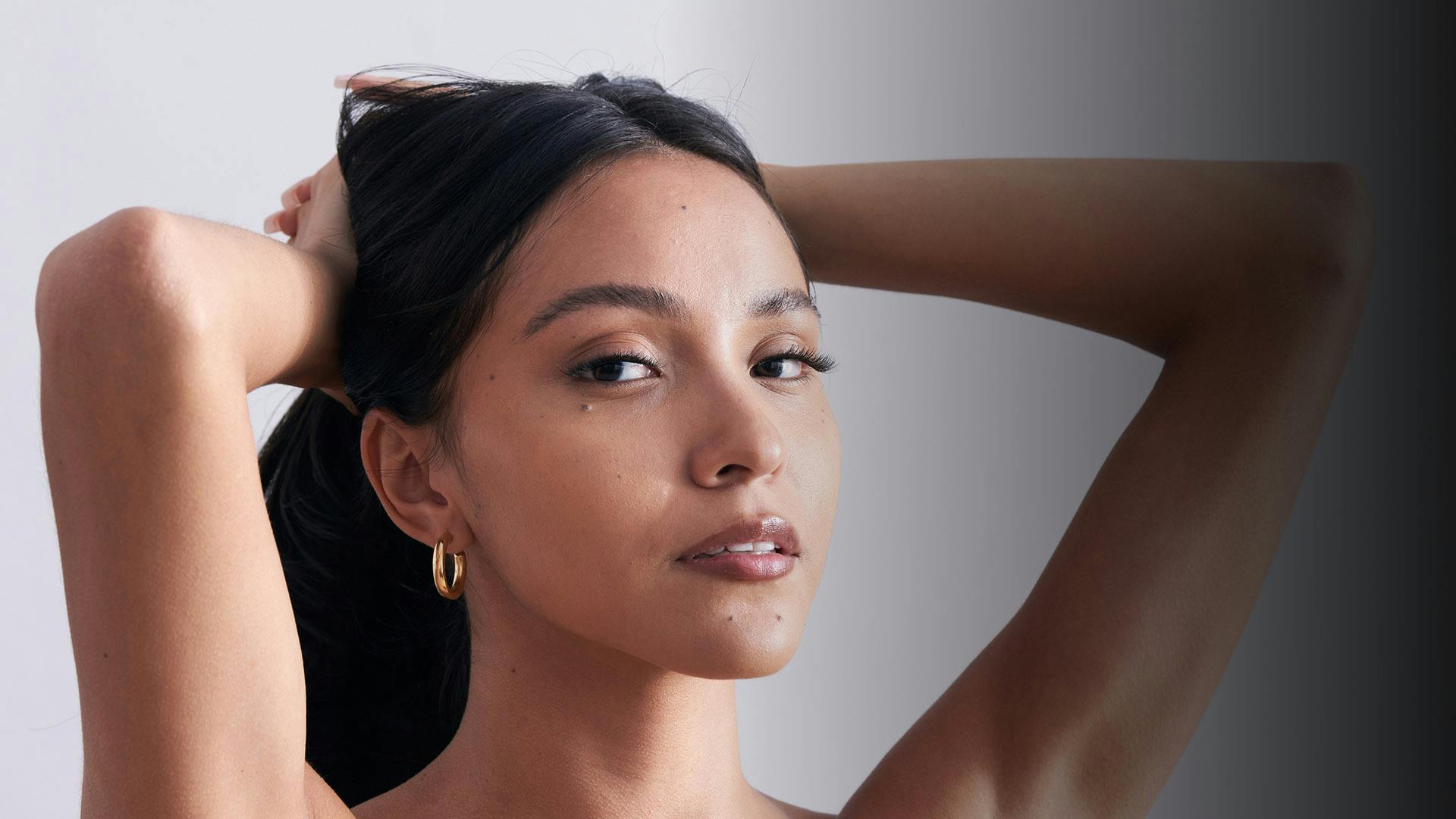 Close up of woman looking at camera