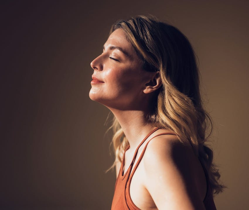 nurse doing injections on client's cheek