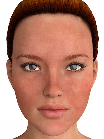 illustration of woman's face 