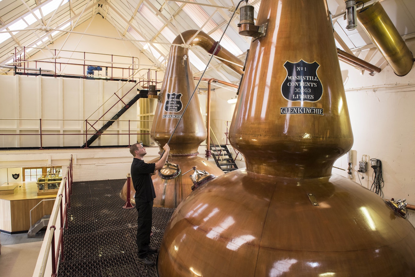 Glenkinchie distillery - the stills