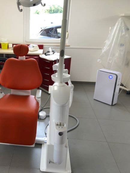Purificateur d'air chez un chirurgien dentiste