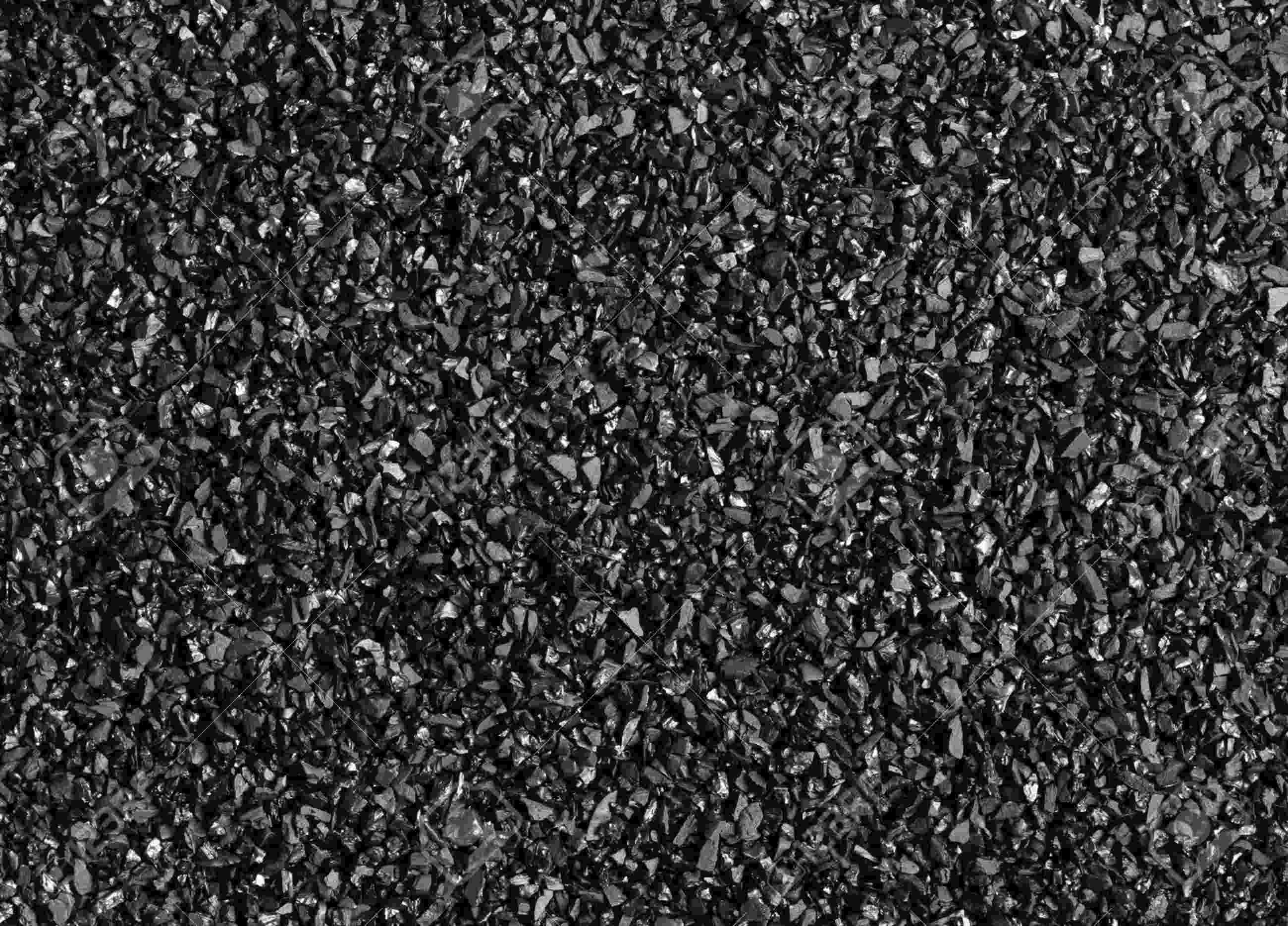 Charbon actif en gros plan