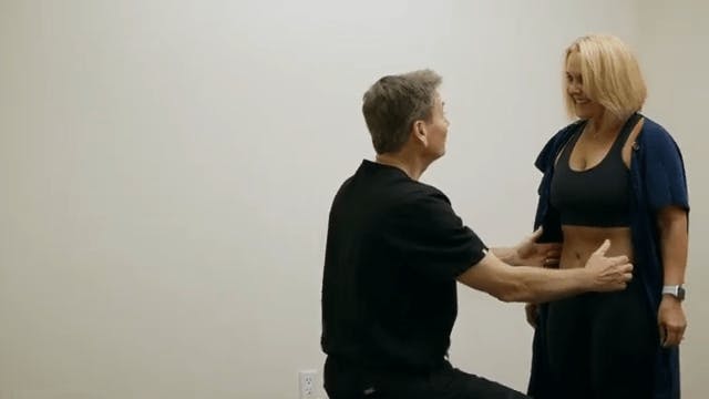 Dr. Forman with a patient