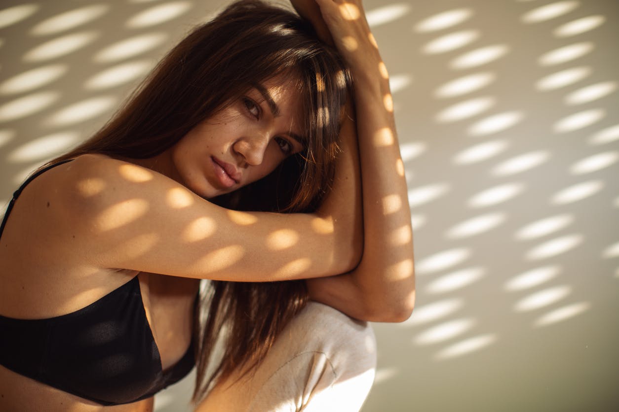 woman with sleek arms