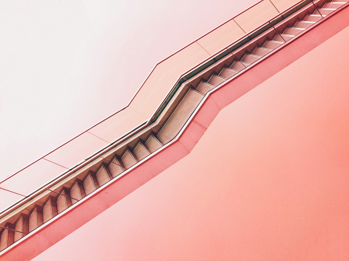 Pink stairs
