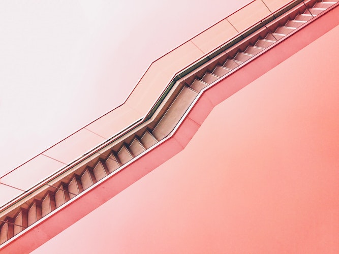 Pink stairs