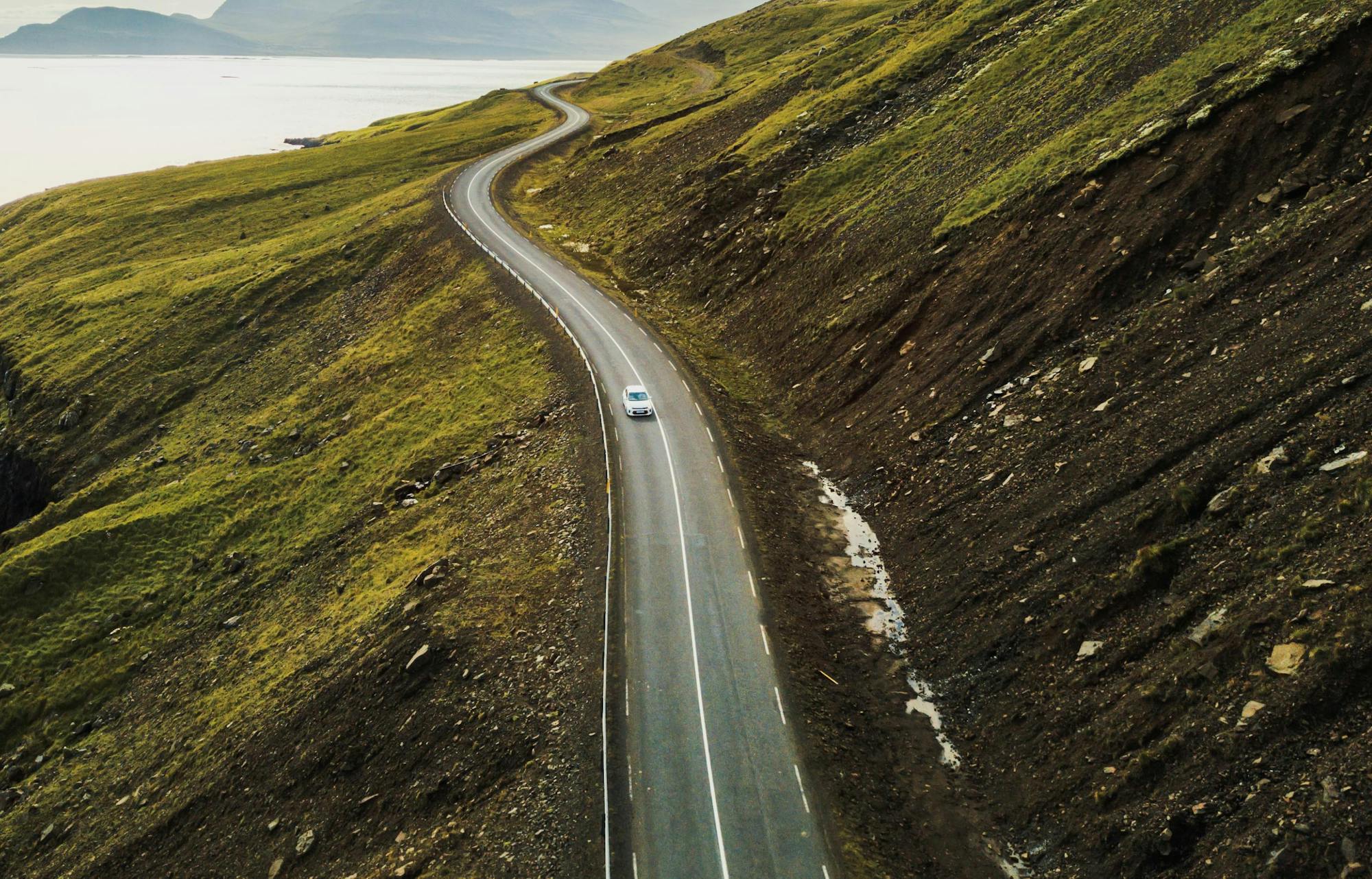 Car on road