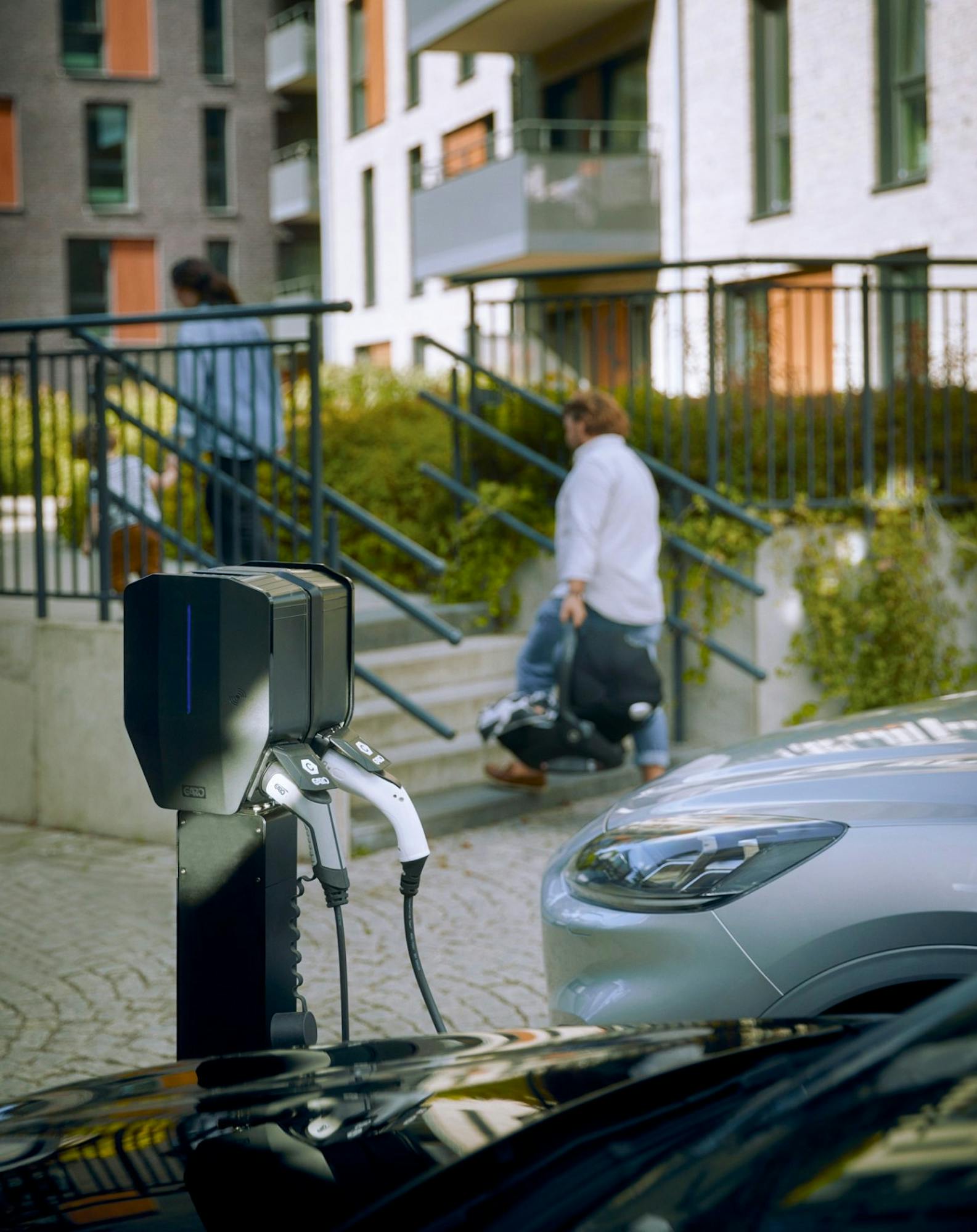 Car at charging point