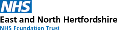 NHS East and North Hertfordshire logo NHS East and North Hertfordshire logo