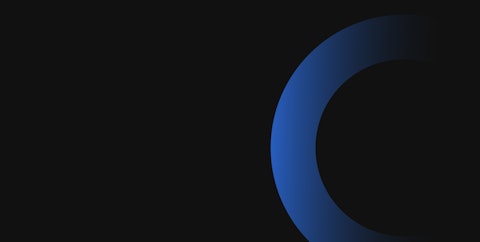 Dark blue circle on black background