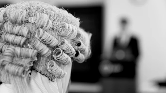 A barrister wig