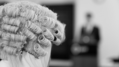 A barrister wig