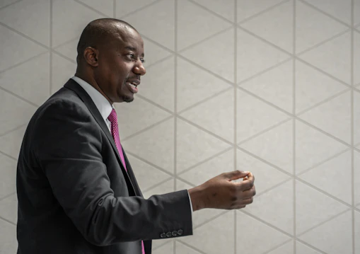 Lecturer speaking in class