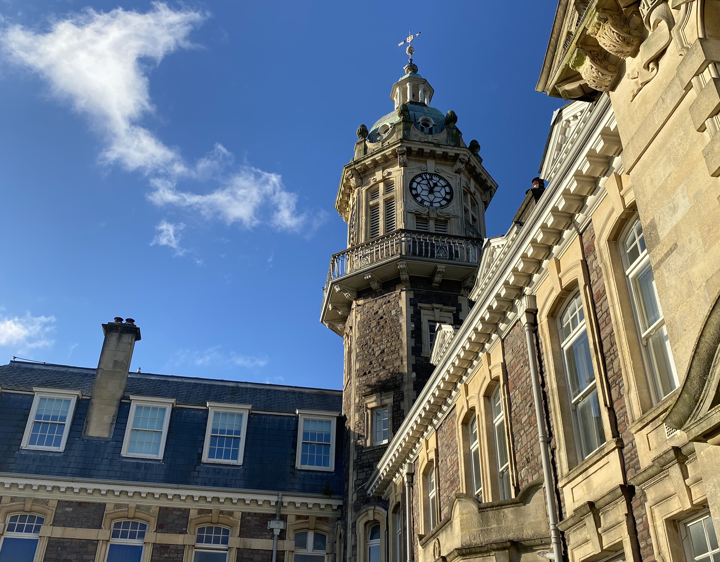 Crossham Tower in Bristol on a clear day