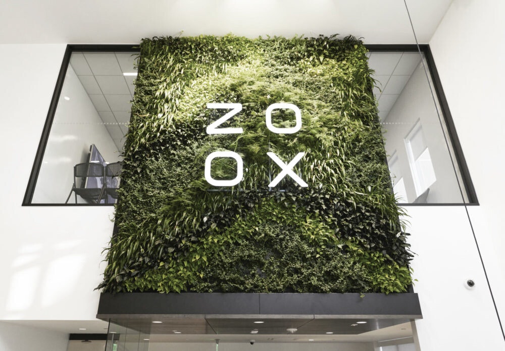 Zoox plant wall at Zoox HQ